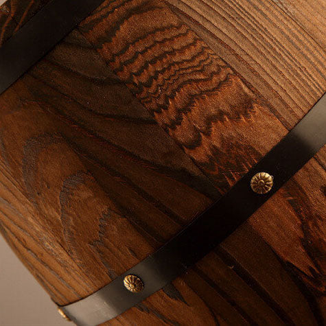 Traditional Round Wood Pendant Light
