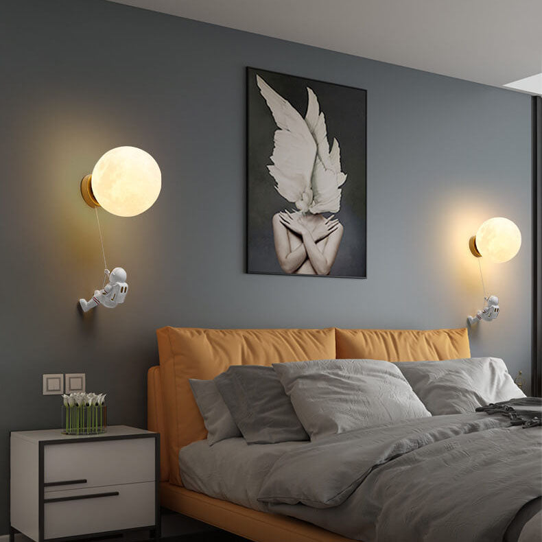 Orb Contemporary Resin Wall Sconce