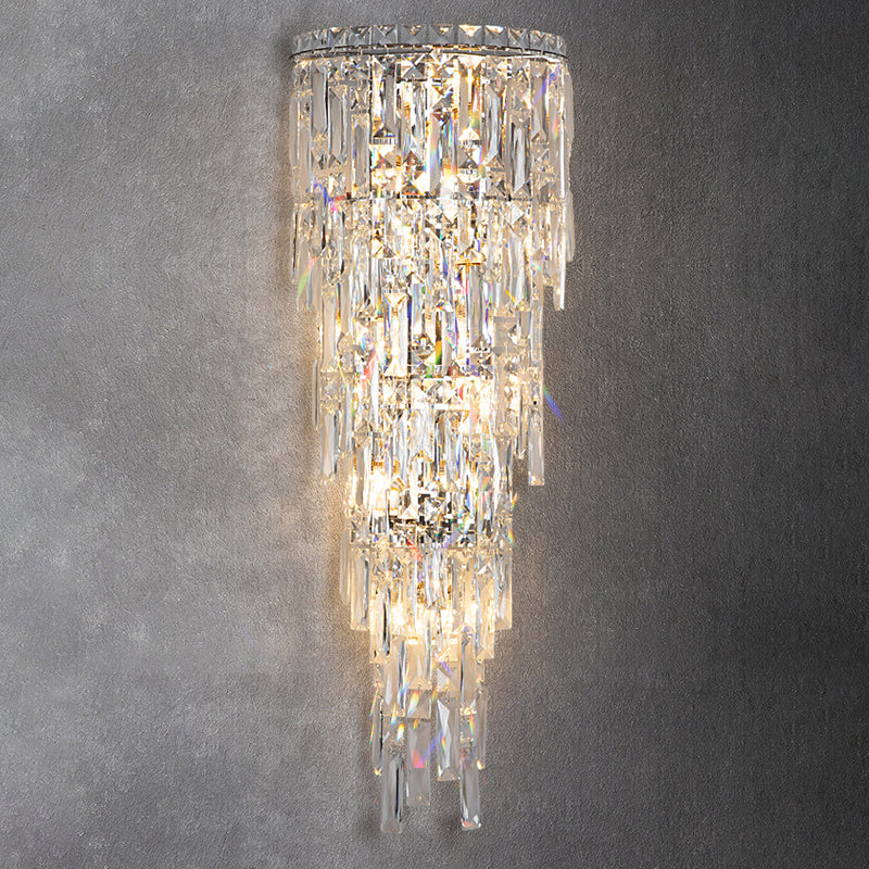 Contemporary Crystal Wall Sconce