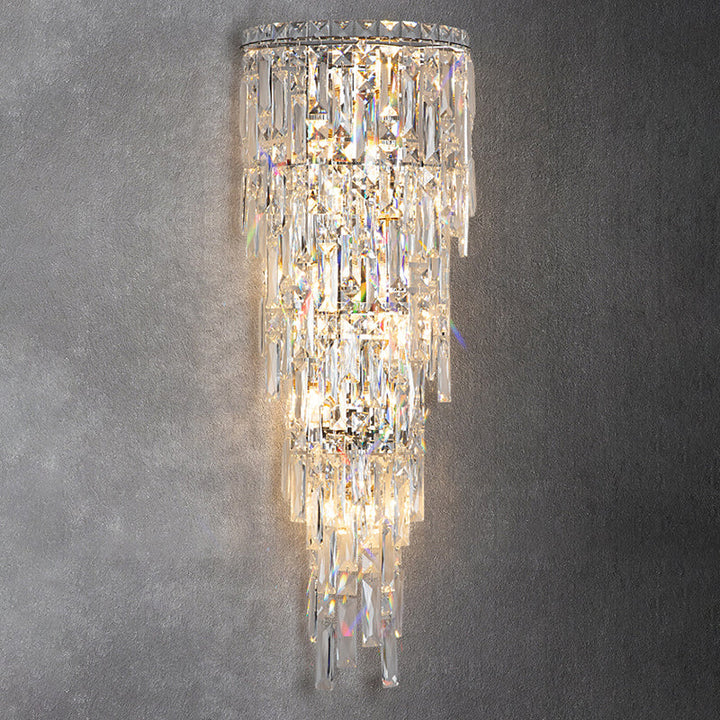 Contemporary Crystal Wall Sconce