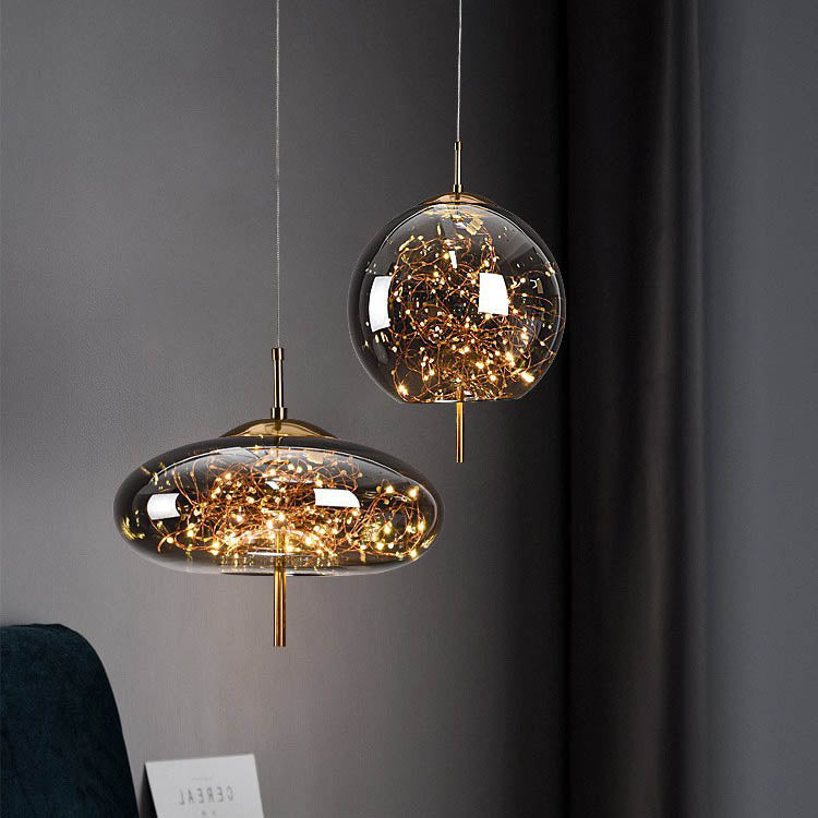 Nordic Cylinder Glass Pendant Light