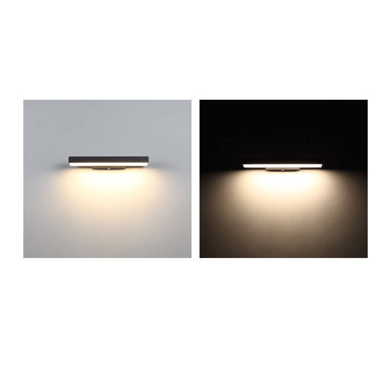 Minimalist Rectangular Waterproof LED Wall Sconce