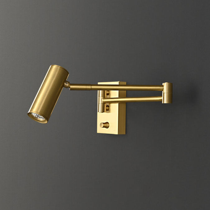 Nordic Copper Rotatable LED Reading Wall Light