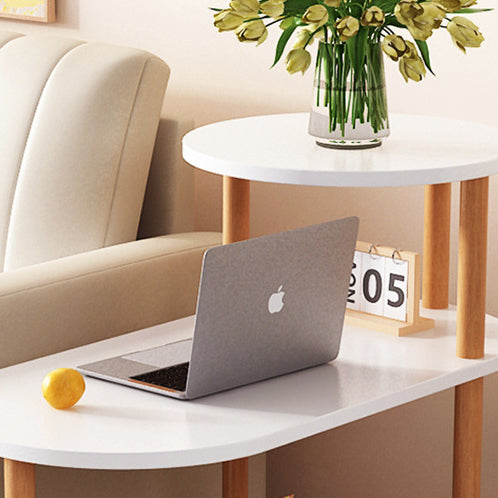 Minimalist Round Solid Wood End Table