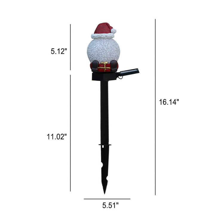 Christmas Solar Snowman Lawn Light
