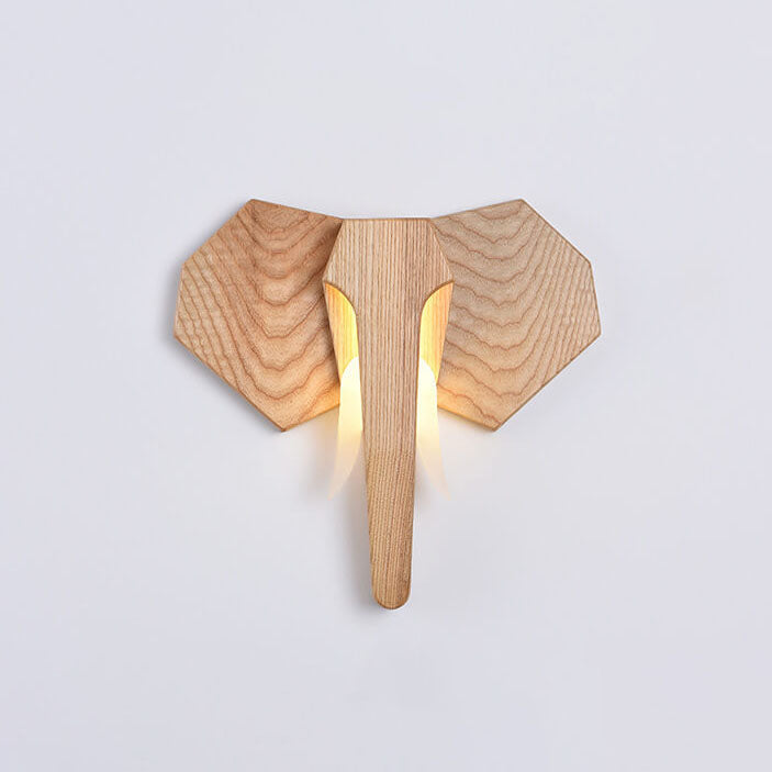 Nordic Solid Wood LED Wall Sconce