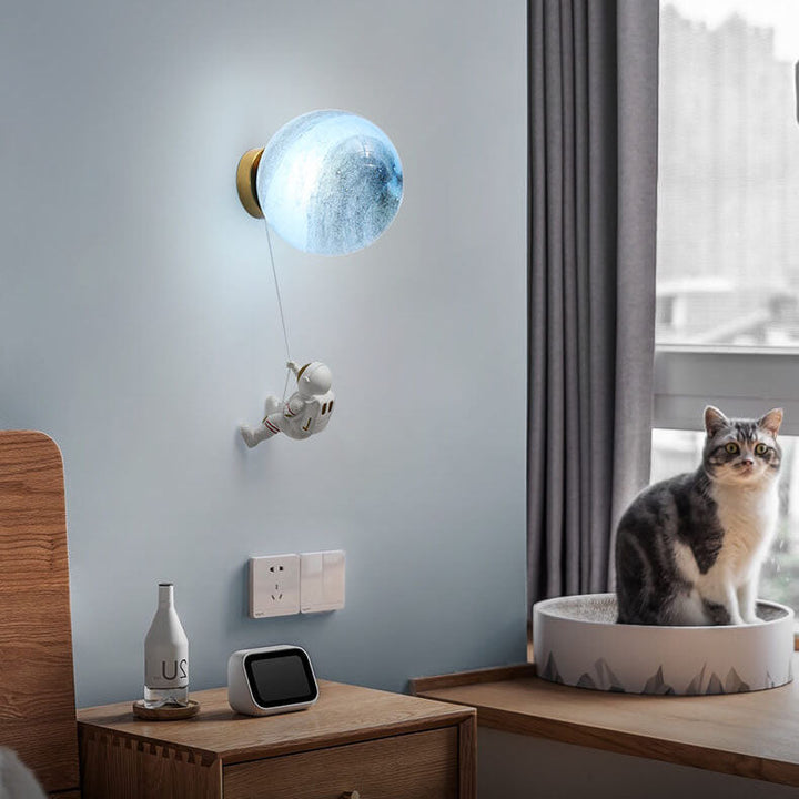 Orb Contemporary Resin Wall Sconce