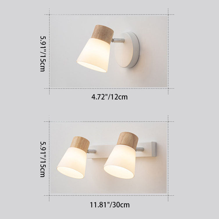 Minimalist Glass 2-Light Vanity Light