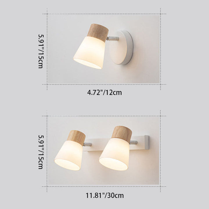 Minimalist Glass 2-Light Vanity Light