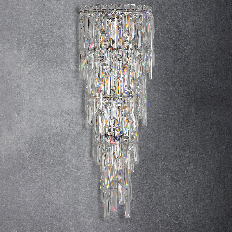 Contemporary Crystal Wall Sconce