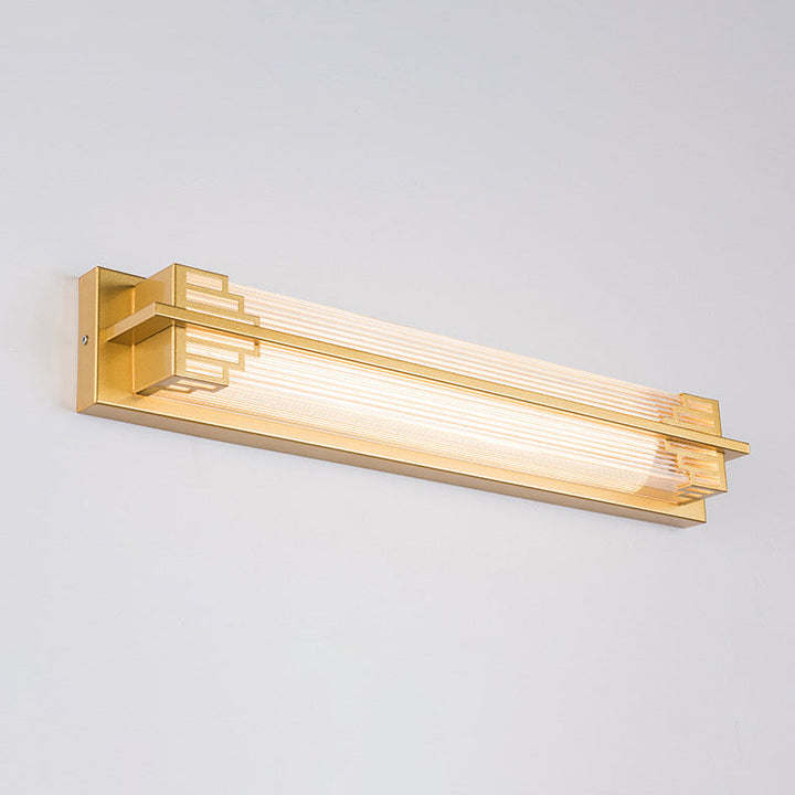 Traditional Rectangular Stainless Steel LED Wall Sconce