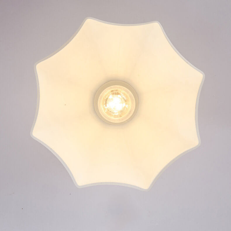 Japanese Vintage Dome Brass Semi-Flush Ceiling Light
