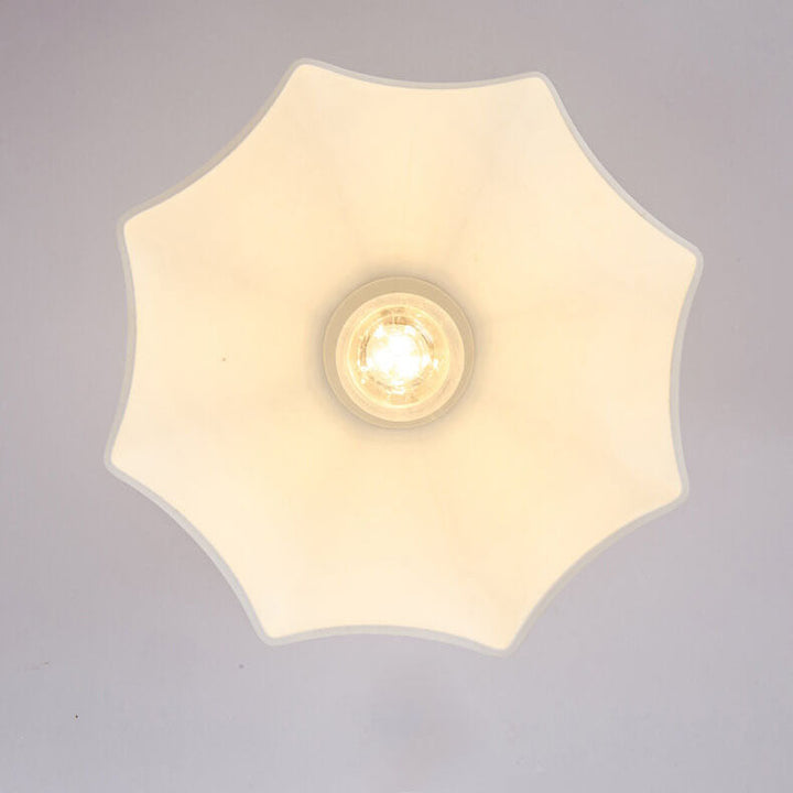 Japanese Vintage Dome Brass Semi-Flush Ceiling Light