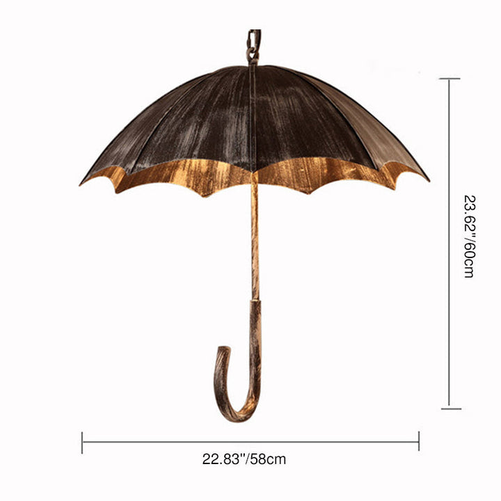 Contemporary Round Iron 5-Light Chandelier