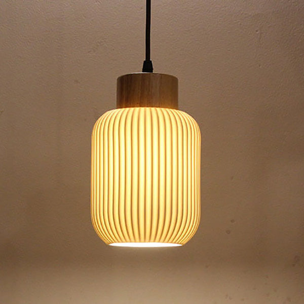 Nordic Cylindrical Ceramic Pendant Light