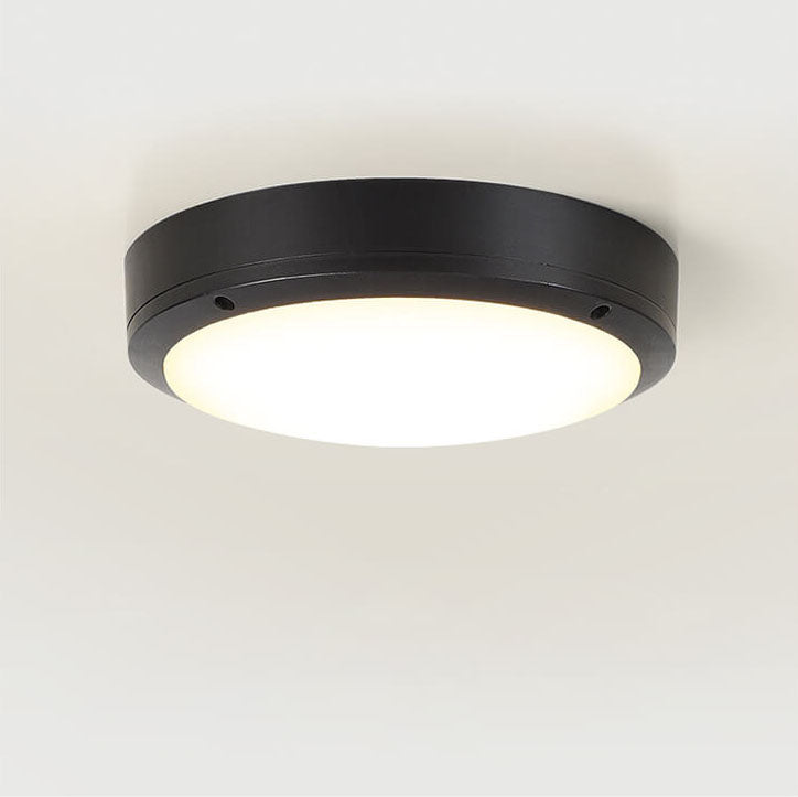 Minimalist Round Aluminum LED Flush Mount Ceiling Light 4
