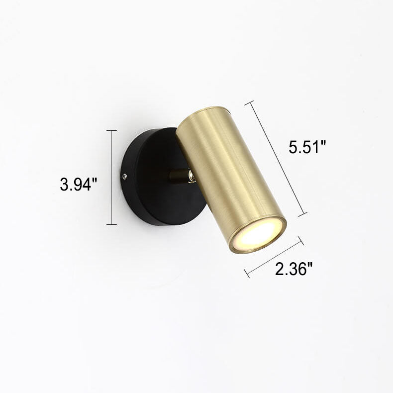 Modern Cylindrical Reading Wall Light