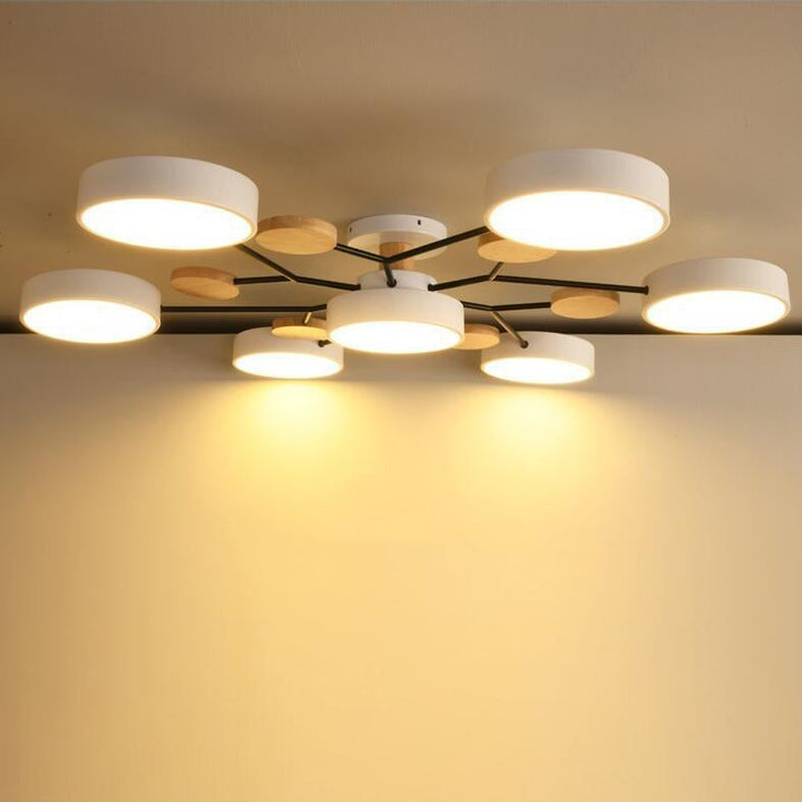 Nordic Molecule LED Semi-Flush Ceiling Light