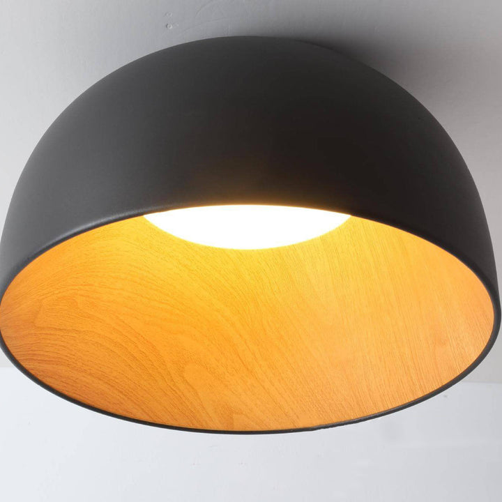 Minimalist Wooden LED Flush Mount Ceiling Light