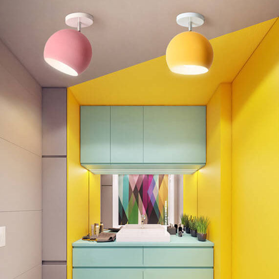 Nordic Dome Semi-Flush Ceiling Light