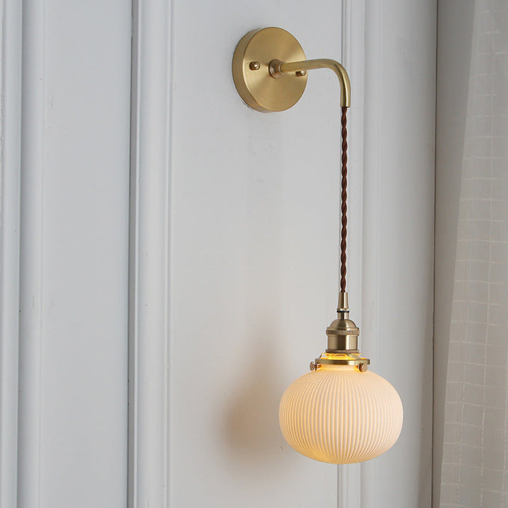 Minimalist Cylinder Brass Wall Sconce