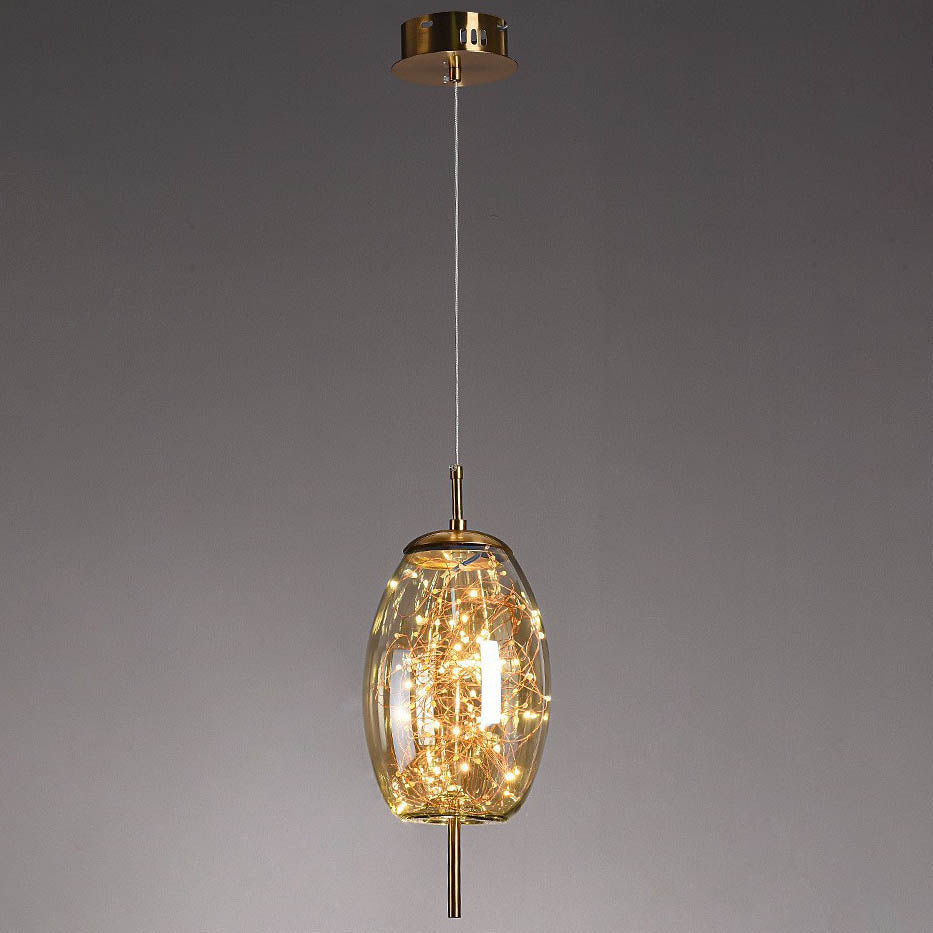 Nordic Cylinder Glass Pendant Light