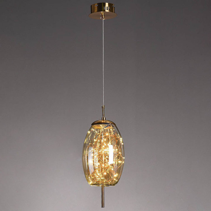 Nordic Cylinder Glass Pendant Light