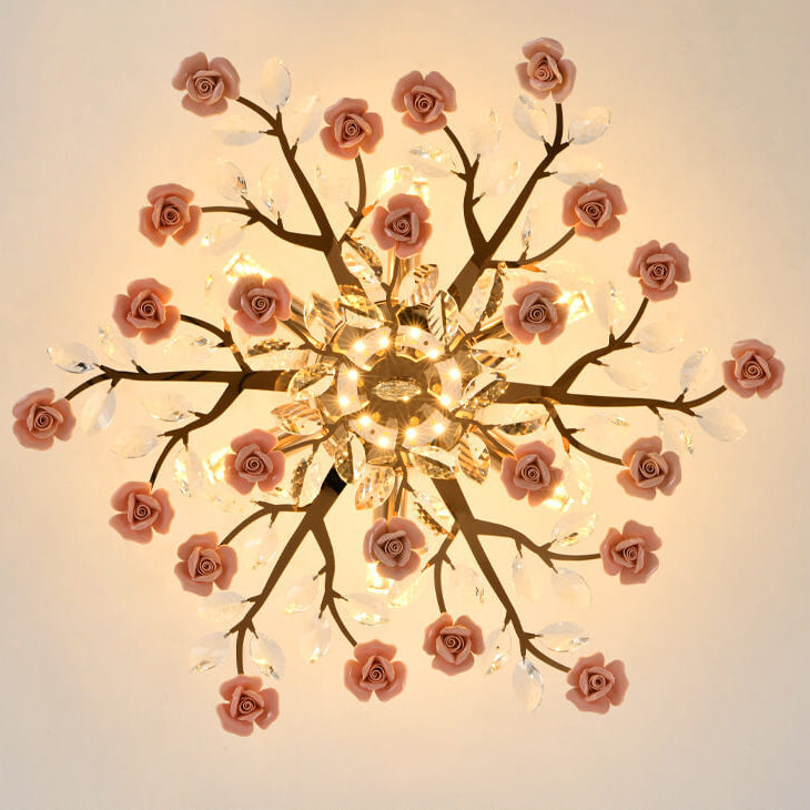 Modern Ceramic 8-Light Chandelier