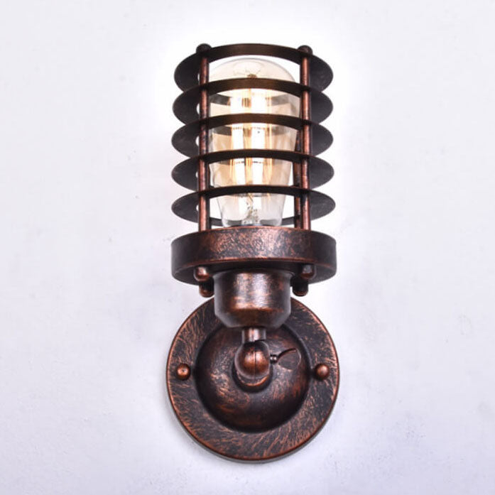 Northern Industrial Wrought Iron Wall Sconce