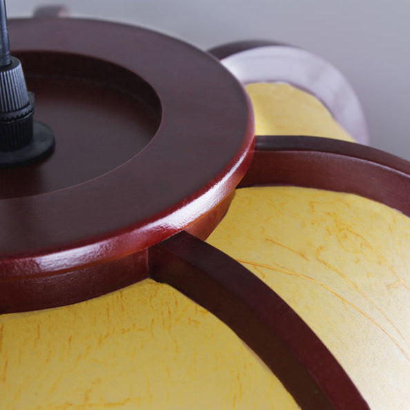 Traditional Lantern Wooden Pendant Light