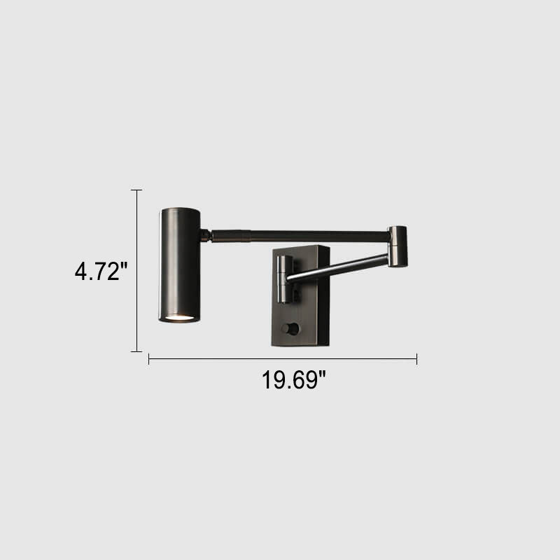 Nordic Copper Rotatable LED Reading Wall Light