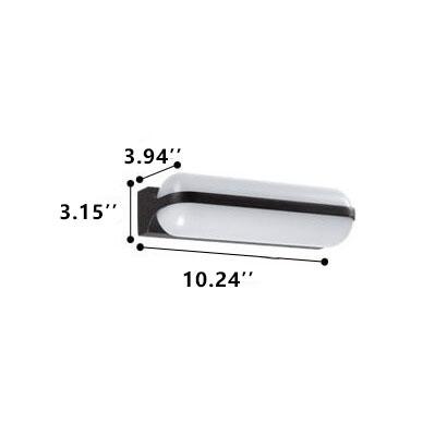 Retro Cylinder 2-Light Waterproof LED Wall Sconce