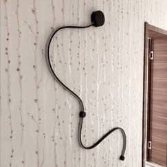 Modern Curved Aluminum LED Wall Sconce