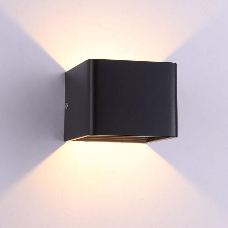 Multicolor Modern Square Aluminum LED Wall Sconce
