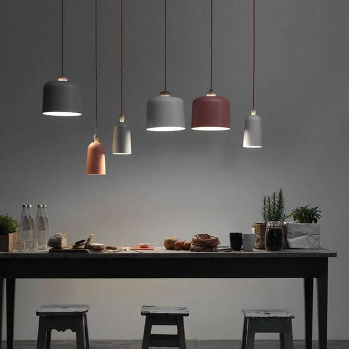Modern Cylinder Aluminum Pendant Light