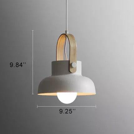 Nordic Dome Wood Pendant Light