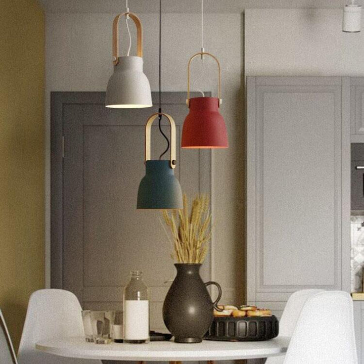 Nordic Dome Wood Pendant Light