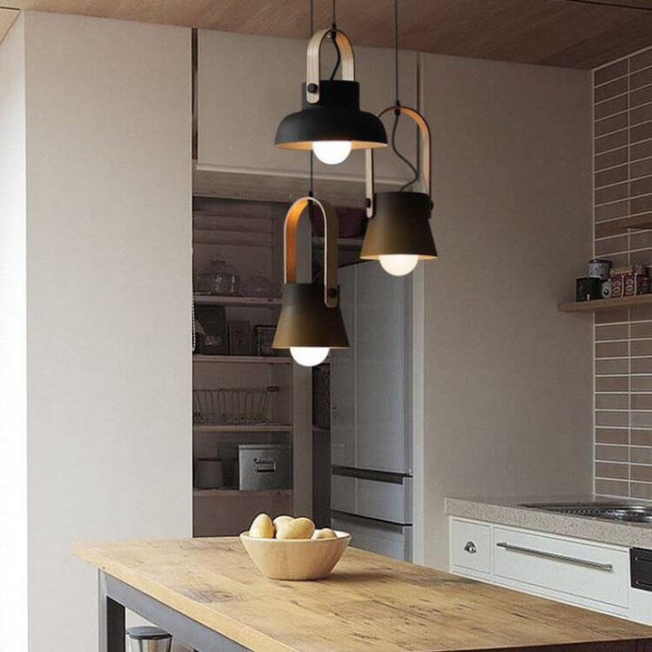 Nordic Dome Wood Pendant Light