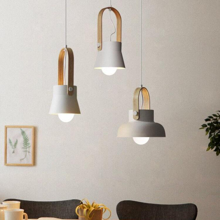 Nordic Dome Wood Pendant Light