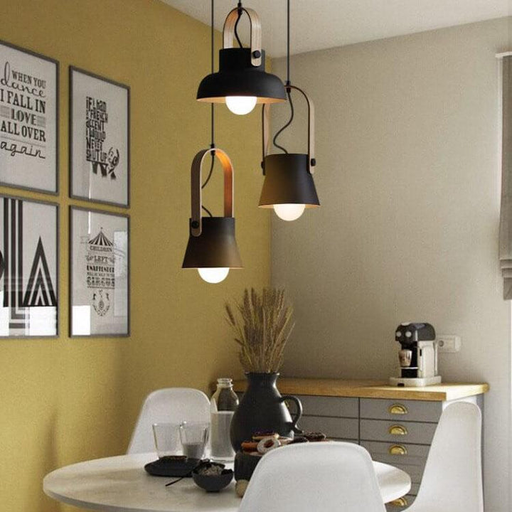 Nordic Dome Wood Pendant Light