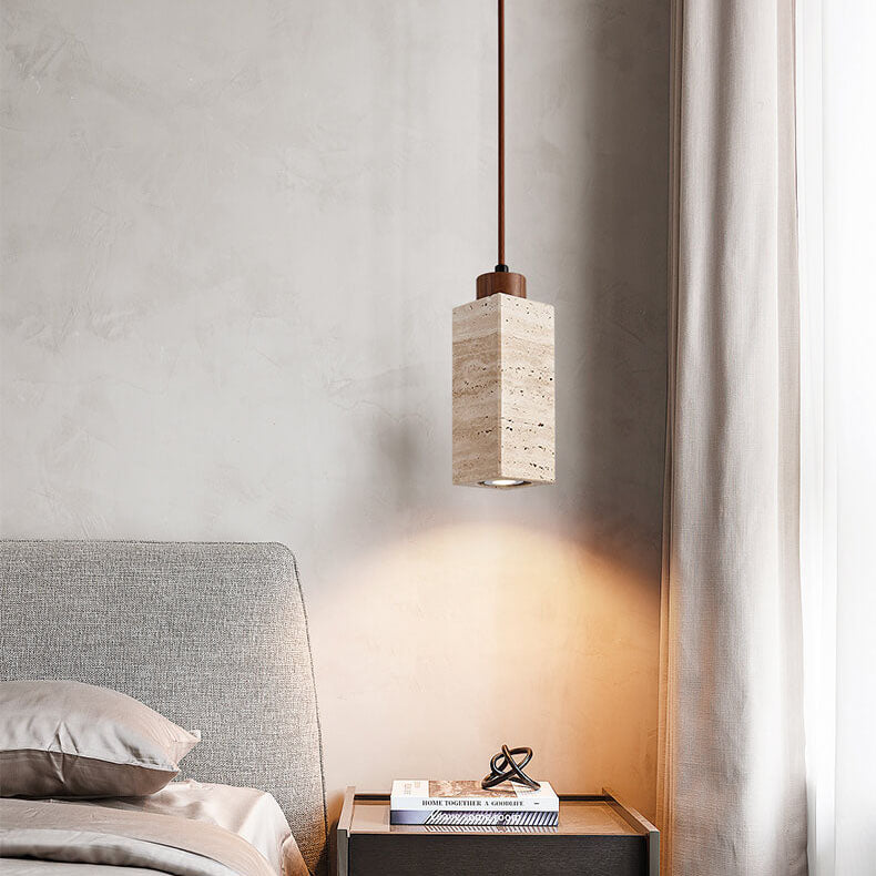 Wabi-Sabi Solid Wood 3-Light Island Pendant Light