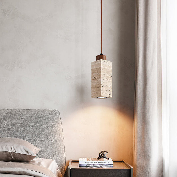 Wabi-Sabi Solid Wood 3-Light Island Pendant Light