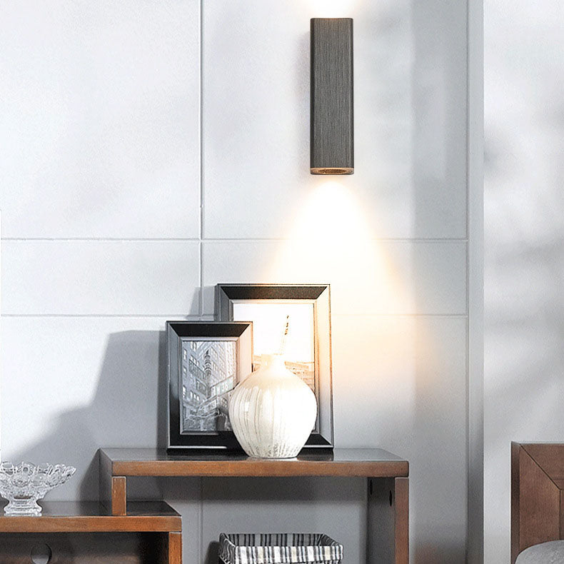 Brushed Minimalist Rectangular Aluminum LED Wall Sconce
