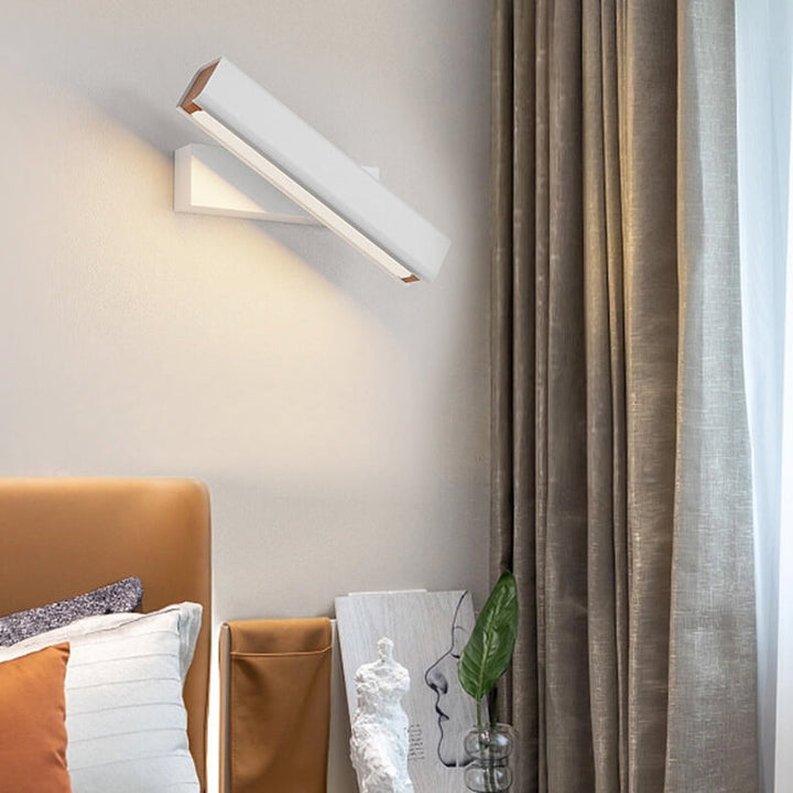 Minimalist Rectangular Aluminum Rotatable LED Wall Sconce