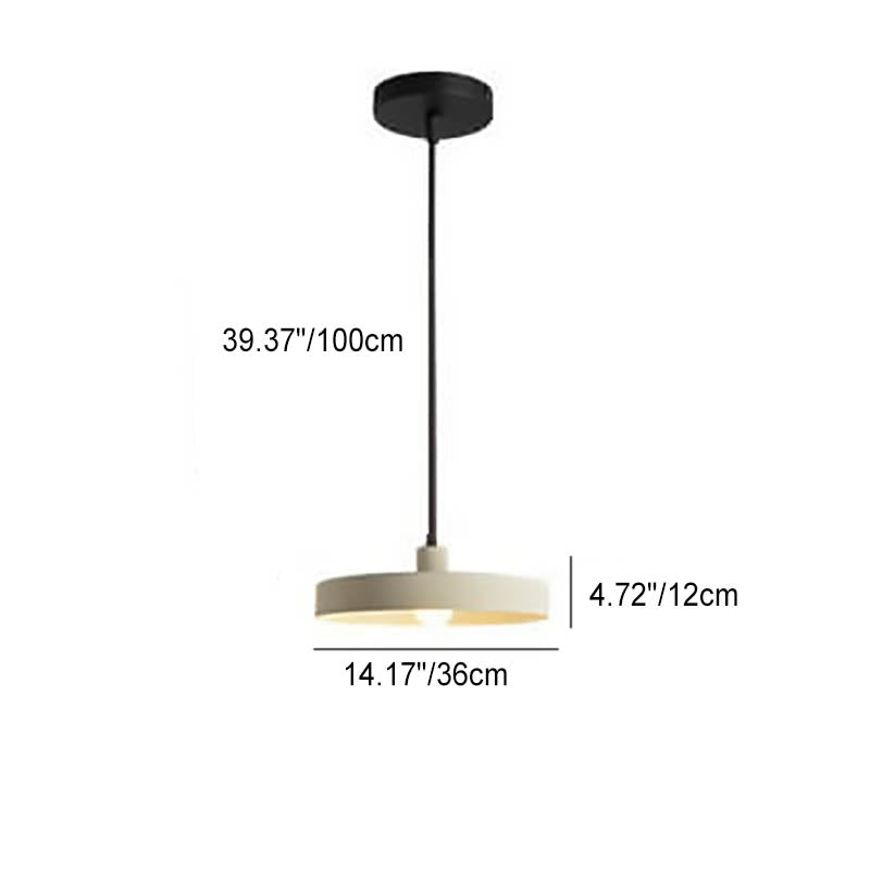 Minimalist Disc Aluminum Pendant Light
