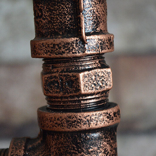 Industrial Copper 2-Light Floor Lamp