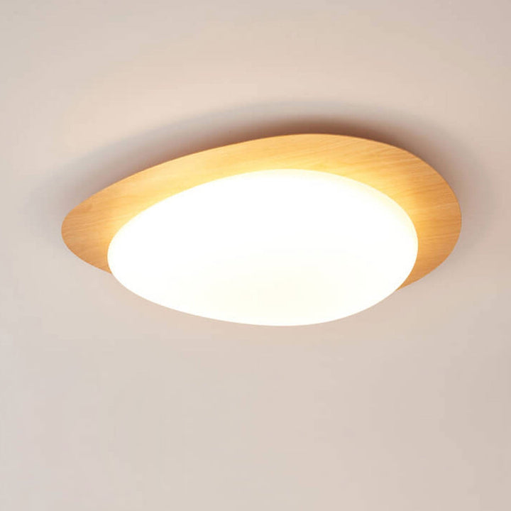 Nordic Wood LED Flush Mount Ceiling Light