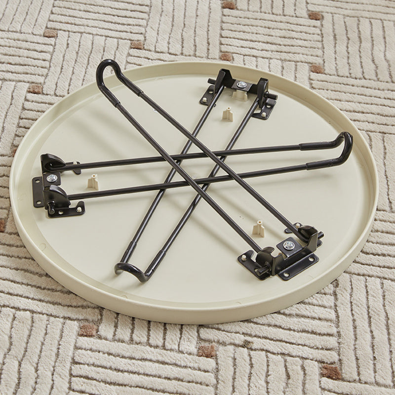 Minimalist Round Metal Foldable Coffee Table