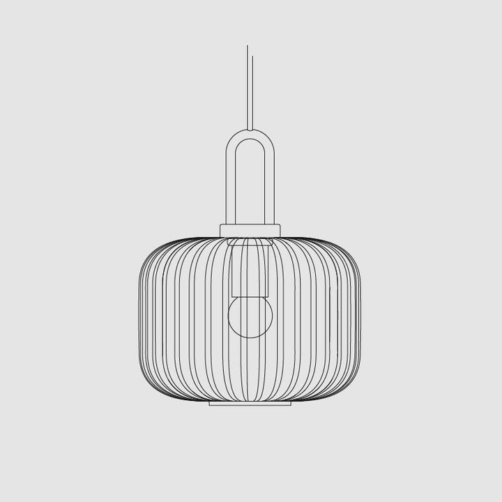 Contemporary Round Stainless Steel Pendant Light