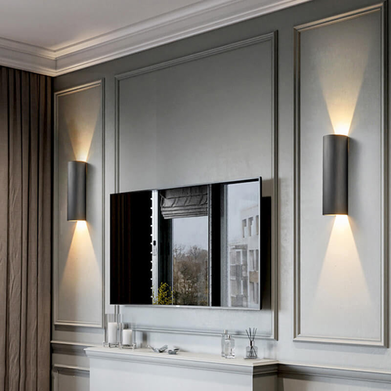 Minimalist Cylindrical Aluminum LED Wall Sconce